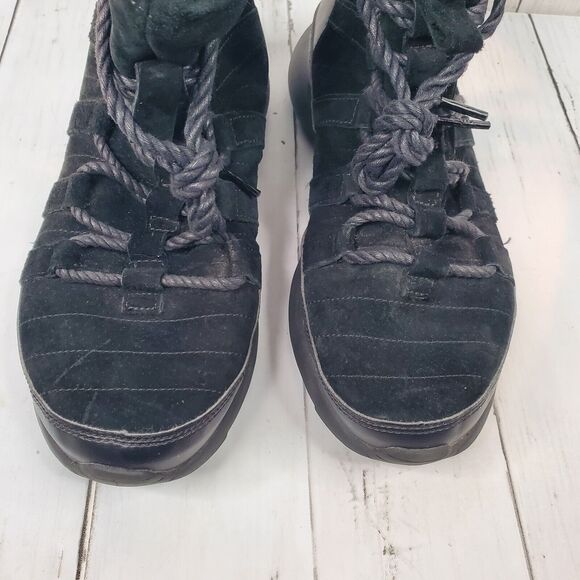 Nike Roshe One Hi Snow Boots Suede & Leather Women's Size 8.5 Black 807426 001 - Picture 7 of 16
